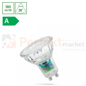 Żarówka LED GU10 230V 2,5W 3000K 450lm 38° szklana PREMIUM A-CLASS