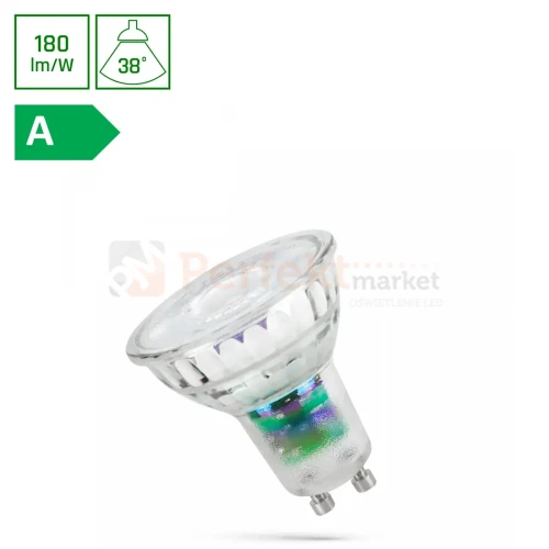 Żarówka LED GU10 230V 2,5W 4000K 450lm 38° szklana PREMIUM A-CLASS perfekt market olsztyn