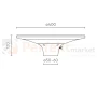 oprawa solarna parkowa SUNLO cct ip65 czarna wymiary.webp
