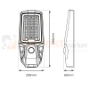 Latarnia solarna KOBRA II lampa uliczna solarna 400W 2400lm 4000K IP65 (5).webp