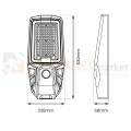 Latarnia solarna KOBRA II lampa uliczna solarna 400W 2400lm 4000K IP65 (5).webp