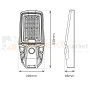 Latarnia solarna KOBRA II lampa uliczna solarna 400W 2400lm 4000K IP65 (5).webp