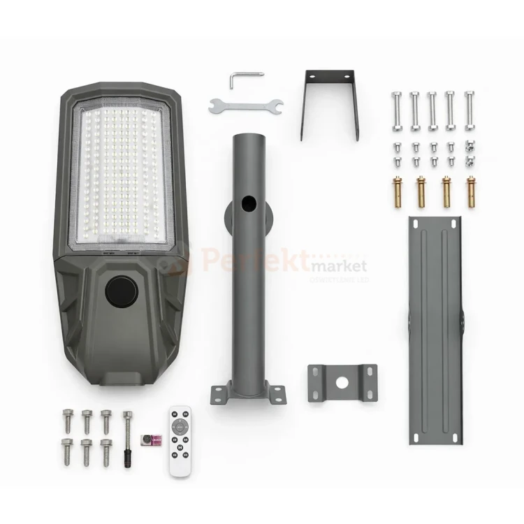 Latarnia solarna KOBRA II lampa uliczna solarna 400W 2400lm 4000K IP65.webp