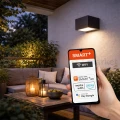 Kinkiet zewnętrzny góra/dół BRICK 14W 600lm IP44 RGBW+ WiFi Smart+ ciemnoszary perfekt market olsztyn