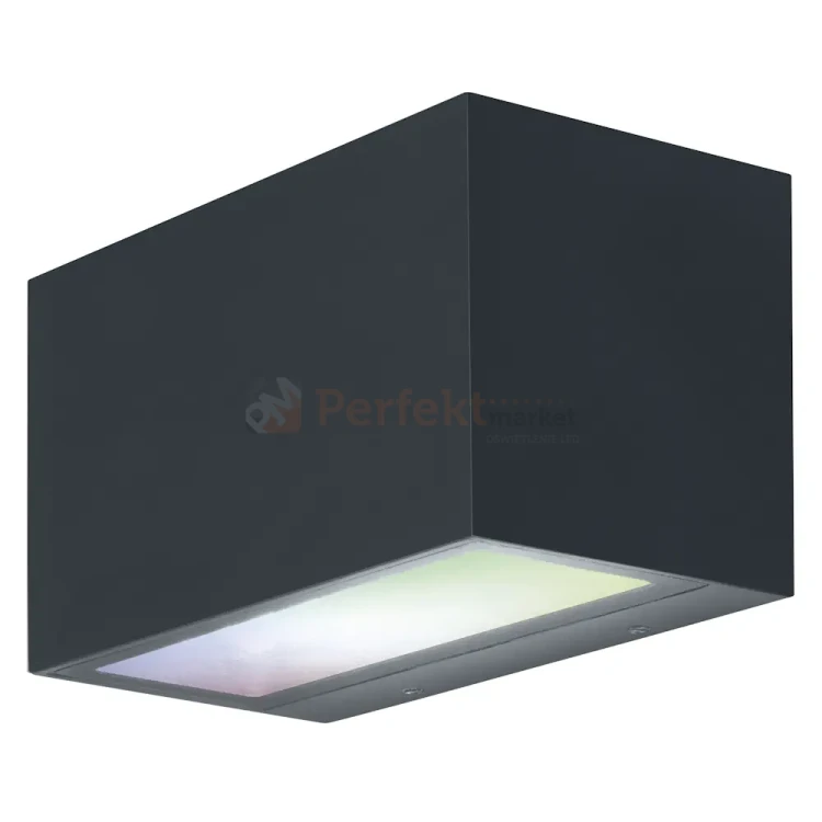 Kinkiet zewnętrzny góra/dół BRICK 14W 600lm IP44 RGBW+ WiFi Smart+ ciemnoszary perfekt market olsztyn