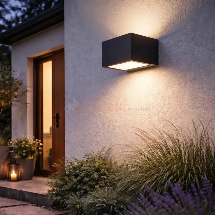 Kinkiet zewnętrzny góra/dół BRICK 14W 600lm IP44 RGBW+ WiFi Smart+ ciemnoszary perfekt market olsztyn