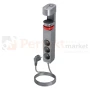 Przedłużacz biurkowy 3G 2P+Z przewód 1,5m H05VV-F 3x1,5mm²  2xUSB-A + 1xUSB+C szary matowy perfekt market olsztyn