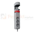 Przedłużacz biurkowy 3G 2P+Z przewód 1,5m H05VV-F 3x1,5mm²  2xUSB-A + 1xUSB+C szary matowy perfekt market olsztyn