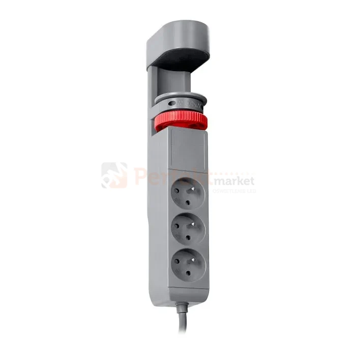 Przedłużacz biurkowy 3G 2P+Z przewód 1,5m H05VV-F 3x1,5mm²  2xUSB-A + 1xUSB+C szary matowy perfekt market olsztyn
