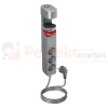 Przedłużacz biurkowy 3G 2P+Z przewód 1,5m H05VV-F 3x1,5mm²  2xUSB-A + 1xUSB+C szary matowy perfekt market olsztyn