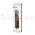 Przedłużacz biurkowy 3G 2P+Z przewód 1,5m H05VV-F 3x1,5mm²  2xUSB-A + 1xUSB+C szary matowy perfekt market olsztyn