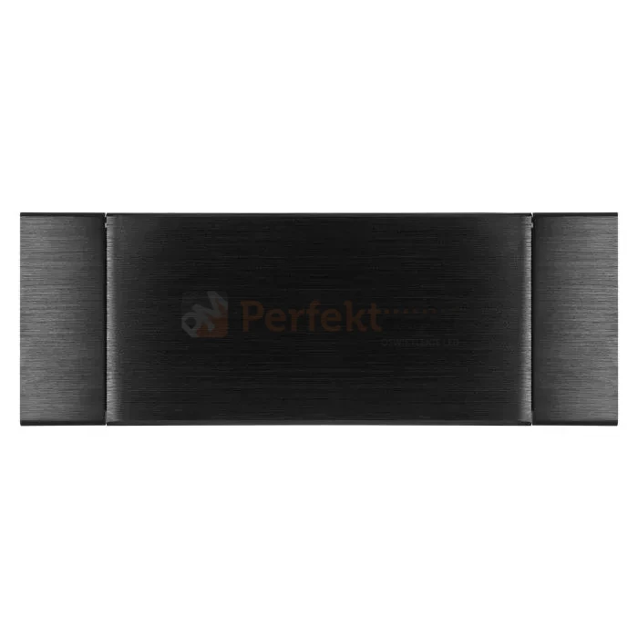 Gniazdo meblowe wpuszczane 2x230V + USB-A+C czarne szczotkowane aluminium POWERPORT perfekt market olsztyn
