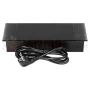 Gniazdo meblowe wpuszczane 2x230V + USB-A+C czarne szczotkowane aluminium POWERPORT perfekt market olsztyn