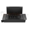 Gniazdo meblowe wpuszczane 2x230V + USB-A+C czarne szczotkowane aluminium POWERPORT perfekt market olsztyn
