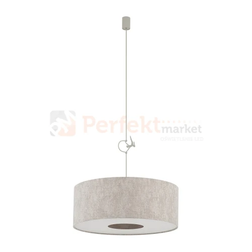 Lampa wisząca CEDRO M jedwabisty szary Nowodvorski 11665 perfekt market olsztyn