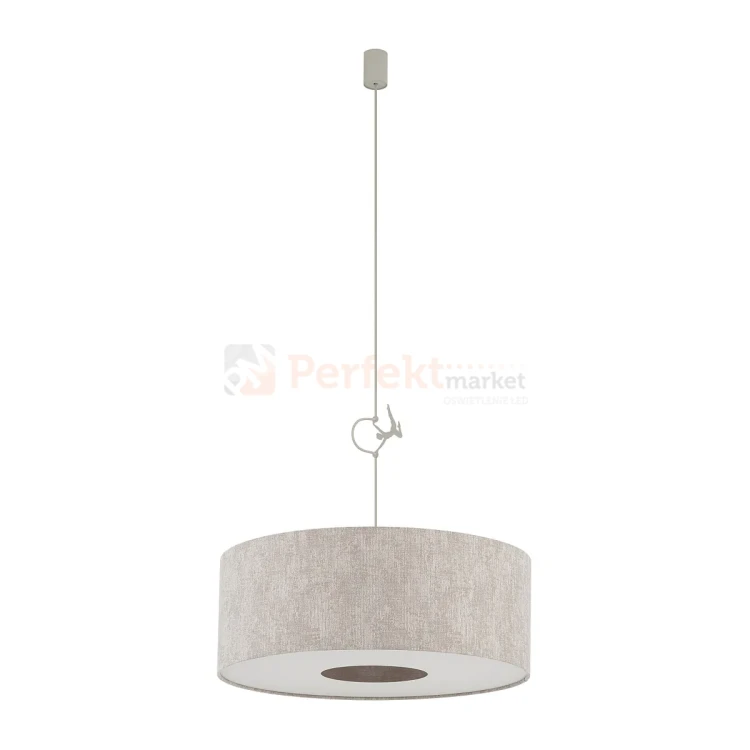 Lampa wisząca CEDRO M jedwabisty szary Nowodvorski 11665 perfekt market olsztyn