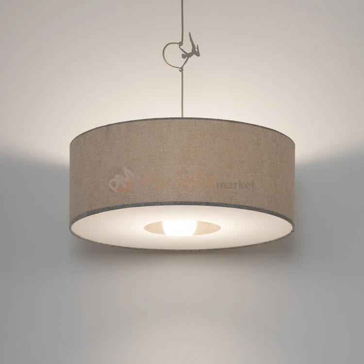 Lampa wisząca CEDRO M jedwabisty szary Nowodvorski 11665 perfekt market olsztyn