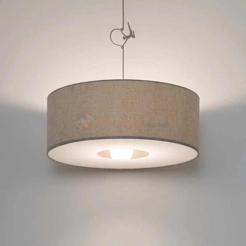 Lampa wisząca CEDRO M jedwabisty szary Nowodvorski 11665 perfekt market olsztyn