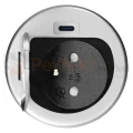 Gniazdo meblowe Ø6cm wpuszczane w blat ładowarka USB przewodem 1,9m 1xUSB-C 20W srebrne ORNO perfekt market