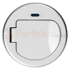 Gniazdo meblowe Ø6cm wpuszczane w blat ładowarka USB przewodem 1,9m 1xUSB-C 20W srebrne ORNO perfekt market