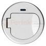 Gniazdo meblowe Ø6cm wpuszczane w blat ładowarka USB przewodem 1,9m 1xUSB-C 20W srebrne ORNO perfekt market