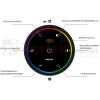 MiBoxer pilot obrotowy KNOB z LCD 1-strefowy RGB+CCT 2,4GHz 4 sceny czarny