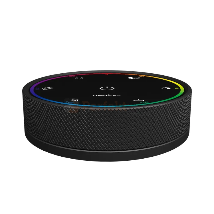 MiBoxer pilot obrotowy KNOB z LCD 1-strefowy RGB+CCT 2,4GHz 4 sceny czarny PERFEKT MARKET OLSZTYN