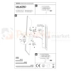 Lampa ścienna zewnętrzna liniowa na elewację 150cm LED WOW II CCT czarna IP54 montaż.webp