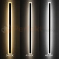 Lampa ścienna zewnętrzna liniowa na elewację 150cm LED WOW II CCT czarna IP54 (3).webp