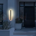 Lampa ścienna zewnętrzna liniowa na elewację 150cm LED WOW II CCT czarna IP54 (2).webp