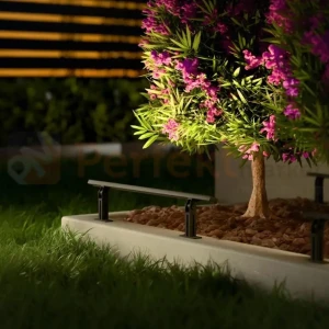Lampa ogrodowa liniowa hermetyczna LED GARDEN 1m 24V 10W 390lm IP68 IK10 uchwyty 8 cm GRM1 czarna [warianty]