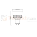 MiBoxer żarówka LED GU10 6W 580lm CCT 30° 2,4GHz RF wymiary.webp