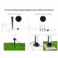 Lampa zewnętrzna linie stojąca LED GARDEN 30cm 24V 3W 113lm IP68 IK10 SG1 czarna perfekt market olsztyn