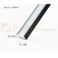 Lampa zewnętrzna linie stojąca LED GARDEN 55cm 24V 5,5W 208lm IP68 IK10 SG1 czarna perfekt market olsztyn