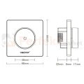 MiBoxer ściemniacz obrotowy Triac 300W 230V RF 2,4GHz + ZigBee 3.0 biały TRI-K1ZR perfekt market olsztyn