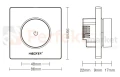 MiBoxer ściemniacz obrotowy Triac 300W 230V RF 2,4GHz + ZigBee 3.0 biały TRI-K1ZR perfekt market olsztyn
