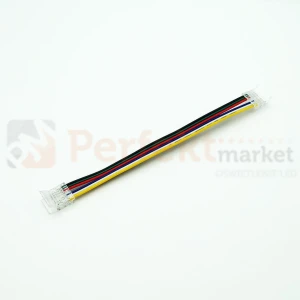 Złączka kątowa taśma-przewód-taśma do LED COB RGB+CCT 12mm CLICK!