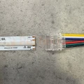 Złączka zasilająca przewód-taśma do LED COB RGB+CCT 12mm CLICK! perfekt market olsztyn