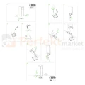 Lutec słupek ogrodowy z gniazdem shuko 1x230V MAINS czarny IP54 9702203012 montaż.webp