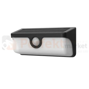 Oprawa solarna elewacyjna SUNLIS 300lm 3000K IP65 czarna MESH