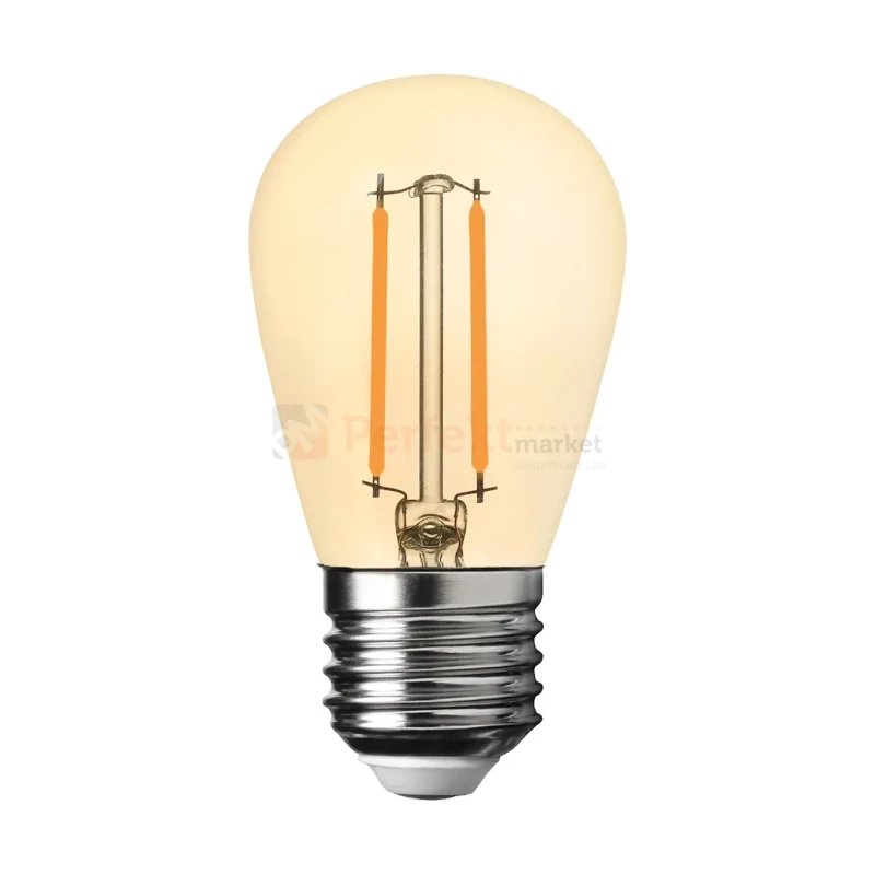 Żarówka filamentowa LED do girland 1W ST45 E27 bursztynowa 2700K (2).webp