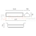 Lampa przemysłowa HIGHBAY STREAKBAY 120x60° IP65 100W 10000lm 4000K (10).webp