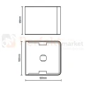 Lampa solarna na elewację LUMINA BLOCK 2,5W 135lm 3000K IP44 8-45° czujnik ruchu perfekt market olsztyn