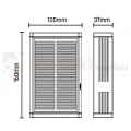 Lampa solarna na elewację LUMINA DUBLO 1W 50lm 3000K IP44 góra-dół perfekt market