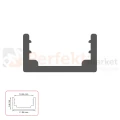 Profil aluminiowy montażowy 10x5 mm anodowany 2m do montażu taśm LED PA049165/PA049172/PA049189 perfekt market olsztyn