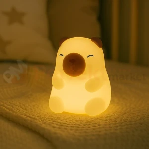 Lampka dziecięca LED KAPIBARA siedząca RGB ładowana z USB