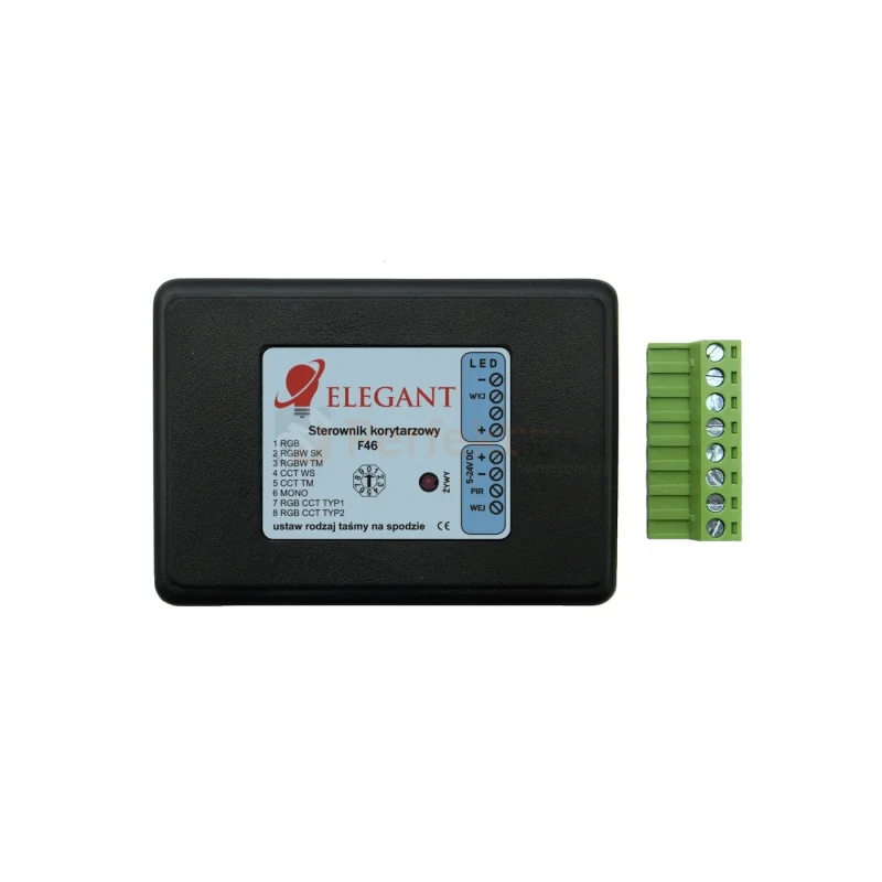 Uniwersalny sterownik korytarzowy do taśm cyfrowych MONO/CCT/RGB/RGBW/RGB+CCT Elegant F46 PERFEKT MARKET OLSZTYN