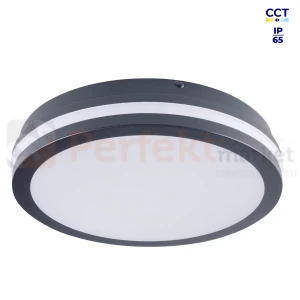 Plafon LED BENO 24-30W CCT 3000/3500/4000K max 3120lm IP65 PZH okrągły grafitowy