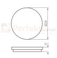 Plafon LED BENO z czujnikiem ruchu 24-30W CCT 3000_3500_4000K max 3120lm IP65 PZH biały (6).webp