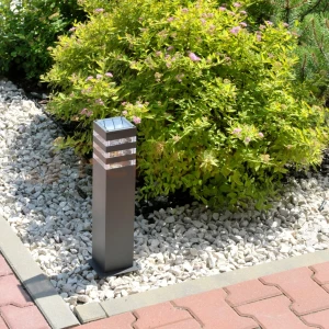 Lampa ogrodowa stojąca TEKSAS 44 1xE27 zewnętrzna grafitowa